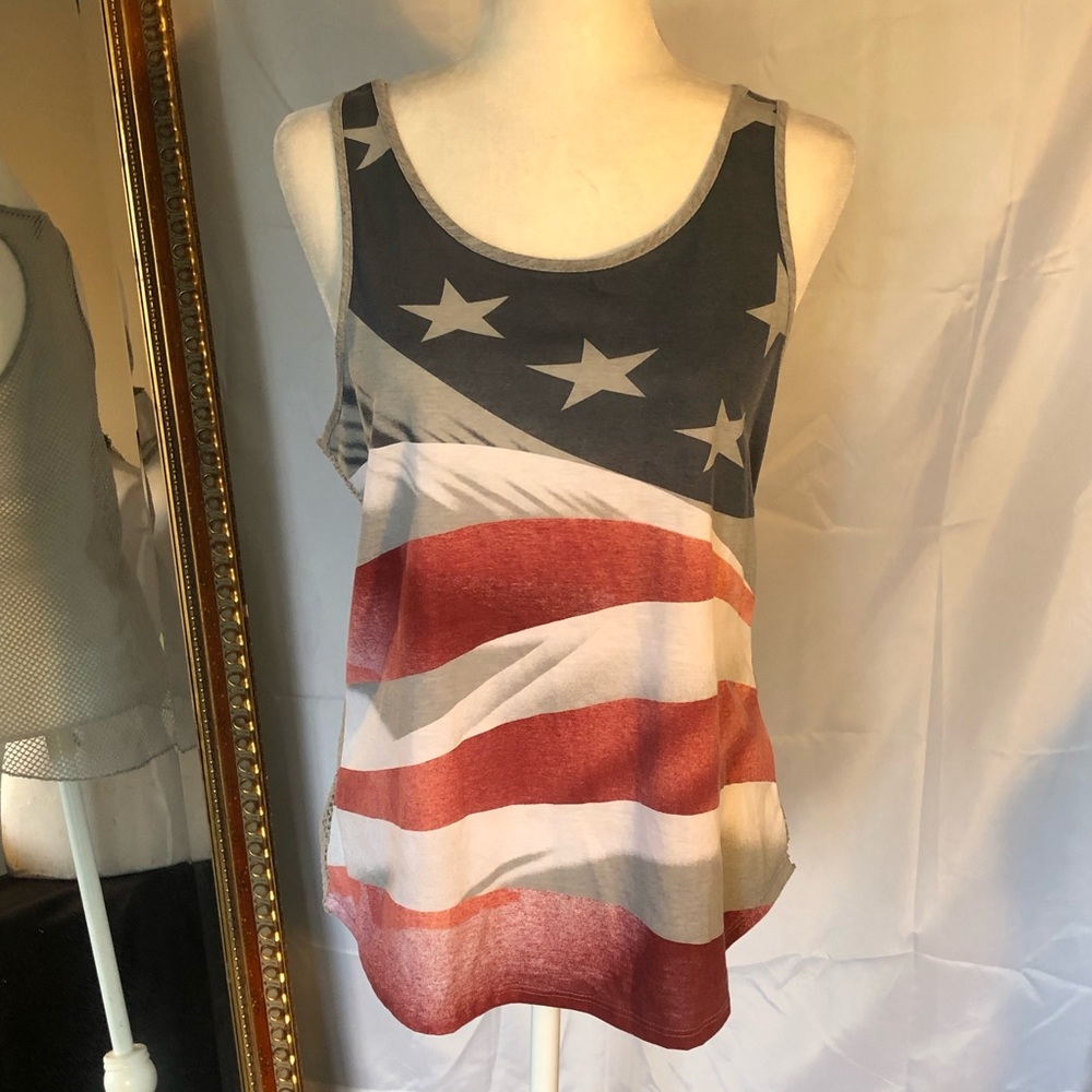 True Rock Flag Tee Sz S